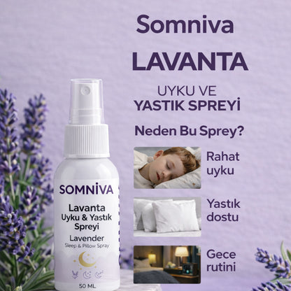 SOMNİVA Doğal Lavanta Uyku Spreyi